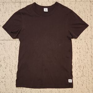 Reigning Champ Chocolate Brown Pima Cotton Crewneck T-Shirt